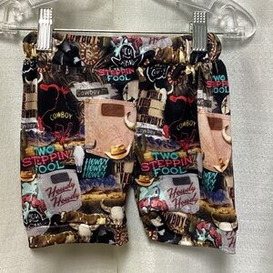 Howdy Cowboy Kids Graphic Shorts